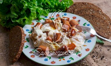 طريقة عمل بيض بالسوسيس