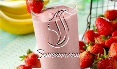 طريقة عمل عصير الفراولة باللبن