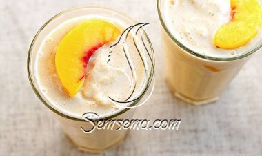 طريقة عمل سموثي الخوخ بلبن الصويا