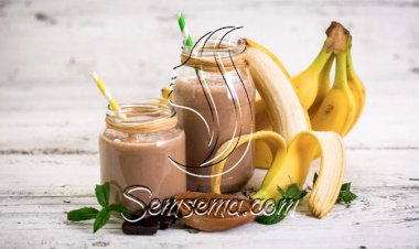 طريقة عمل سموثي الموز بالكاكاو المثلج