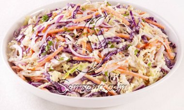 طريقة عمل سلطة الكول سلو بالمايونيز