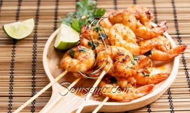 طريقة عمل شيش جمبري بالليمون