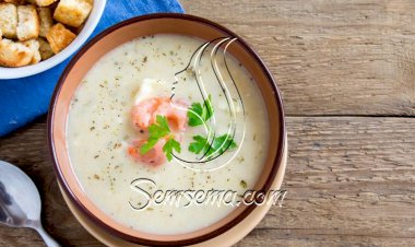 طريقة عمل شوربة الجمبري بالكريمة