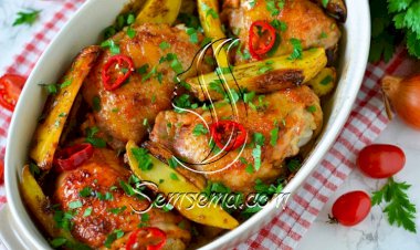 طريقة عمل صينية الدجاج بالبطاطس بالليمون