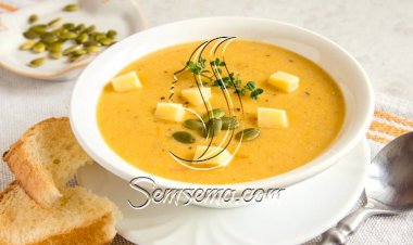 طريقة عمل شوربة قرع بالشيدر