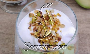 طريقة عمل بارفيه الأفوكادو بلبن جوز الهند