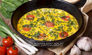 طريقة عمل الأومليت بالجبن والسبانخ