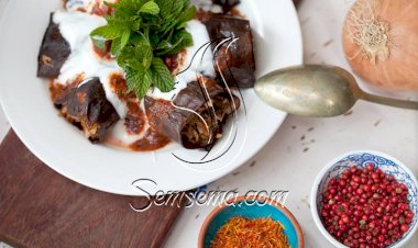 طريقة عمل دولمة الباذنجان التركية