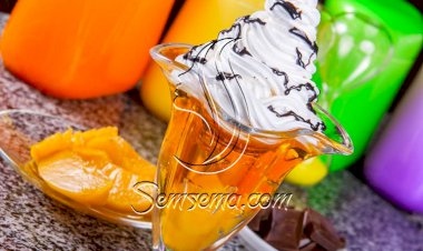 طريقة عمل جيلي خوخ بالكريمة