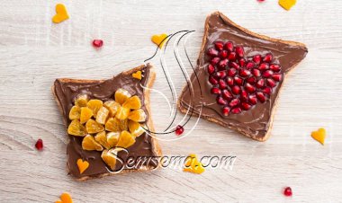 طريقة عمل توست النوتيلا بالفواكة