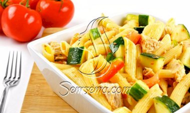 طريقة عمل سلطة المكرونة والدجاج بالمايونيز