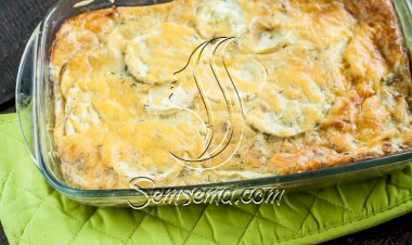 طريقة عمل كوسة بالبشاميل واللحمة المفرومة