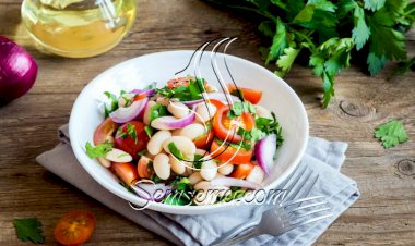 طريقة عمل سلطة الفاصوليا البيضاء