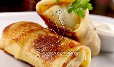 طريقة عمل كريب بالموزاريلا والفلفل الأخضر