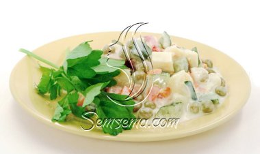 طريقة عمل سلطة الجزر والبسلة بالمايونيز