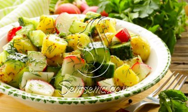 طريقة عمل سلطة بطاطس بالفجل الأحمر