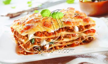 طريقة عمل لازانيا بالجبن واللحم المفروم