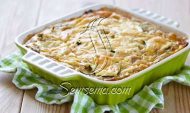 طريقة عمل جراتان الكوسة بالدريسينج الكريمي