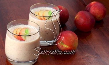 طريقة عمل سموثي الخوخ باللبن