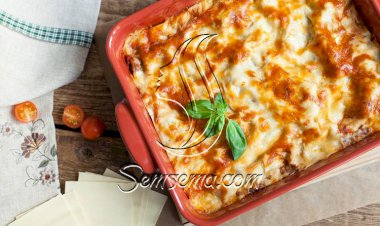 طريقة عمل اللازانيا الكريمي بالسوسيس