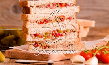 طريقة عمل كلوب ساندويتش التونه بالفلفل