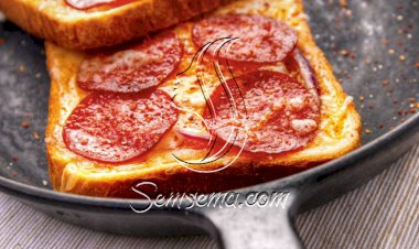 طريقة عمل توست البيبروني بالجبن المشوي