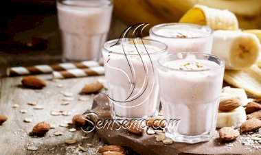 طريقة عمل سموثي اللوز بلبن الصويا