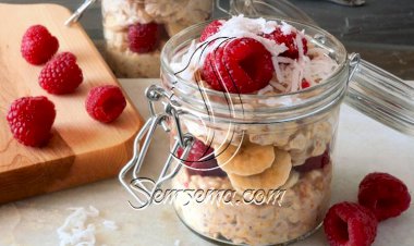 طريقة عمل الشوفان بالفواكة وجوز الهند