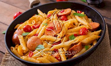 طريقة عمل المكرونة بالسوسيس