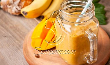 طريقة عمل سموثي المانجو بالموز