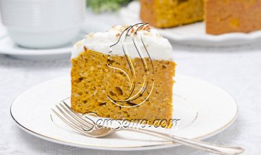 طريقة عمل كيك القرع بالقرفة وعين الجمل
