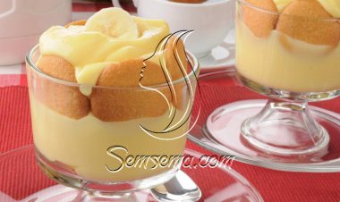 طريقة عمل بودينج الموز بالفانيليا