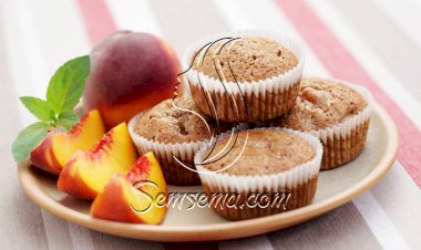 طريقة عمل مافن الخوخ بالقرفة