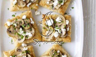 طريقة عمل تارت المشروم بالجبن والبقدونس