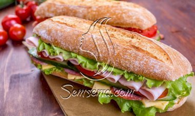 طريقة عمل ساندويتش السلامي بالخيار والطماطم