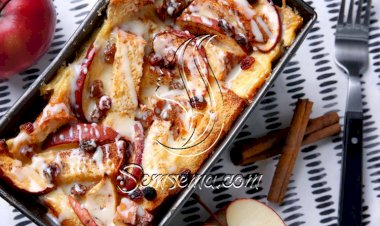 طريقة عمل مكعبات التوست بالتفاح والزبيب