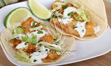 طريقة عمل تاكو السمك بالزبادي والمايونيز