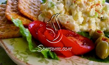 طريقة عمل سلطة البيض بالقرنبيط الكريمي