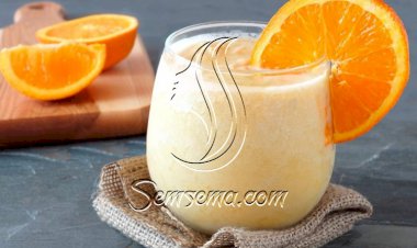 طريقة عمل سموثي البرتقال باللبن