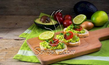 طريقة عمل خبز فرنسي بصلصة غوكامولي