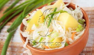 طريقة عمل سلطة البطاطس والكرنب بالمايونيز