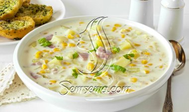 طريقة عمل شوربة البطاطس بالذرة