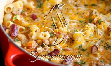 طريقة عمل شوربة المكرونة والجبن الحارة