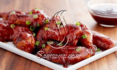 طريقة عمل أجنحة الدجاج بصوص الباربكيو