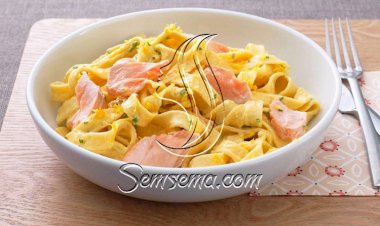 طريقة عمل فيتوتشيني بالسلمون