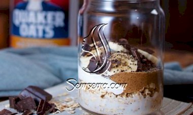 طريقة عمل الشوفان بالشيكولاتة وزبدة اللوز