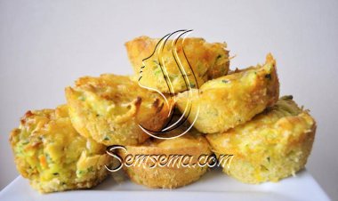 طريقة عمل مافن الجبنة بالخضار