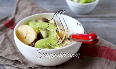 طريقة عمل شوفان بالكيوي للنباتيين