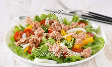 طريقة عمل سلطة التونة بالفلفل الأصفر