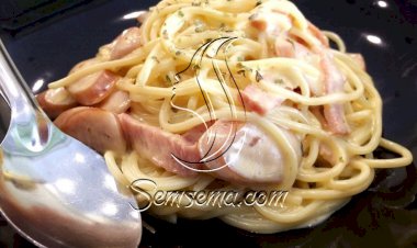 طريقة عمل اسباجتي بالسوسيس وصوص الجبنة